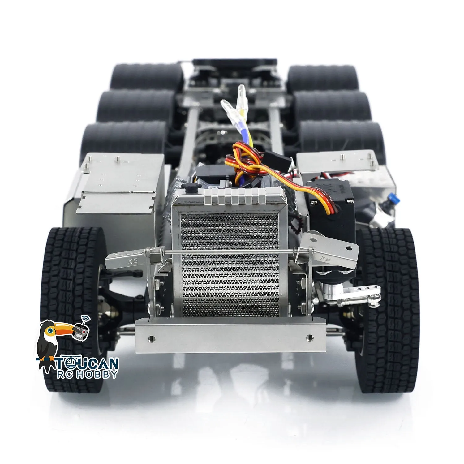 1/14 8x8 Metal Chassis for RC Tractor Remote Controlled Truck 3363 Car Simulation Model 3 Speeds Transmission Assembled ESC