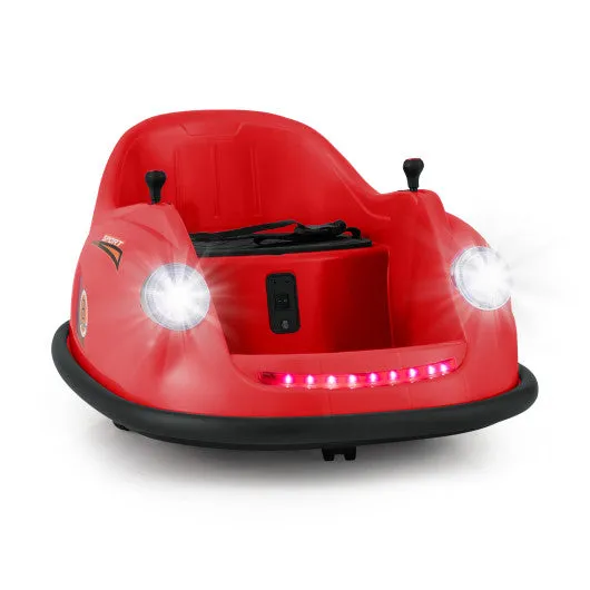 12V Electric Kids Ride on Bumper Car Battery Powered Bumping Car with Remote Control-Red