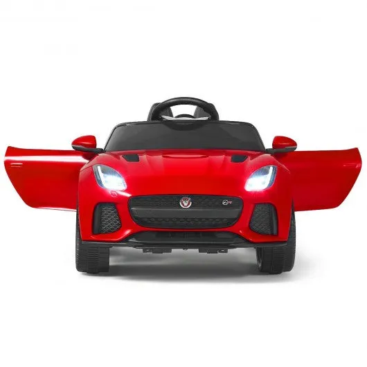 12V Jaguar F-Type SVR Licensed Kids Ride On Car-Red