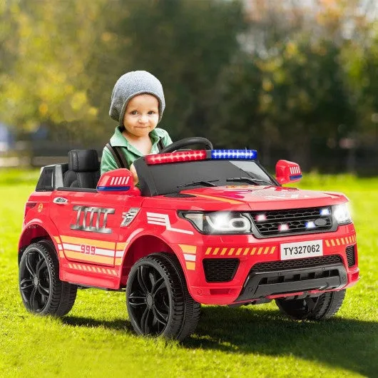 12V Kids Electric Bluetooth Ride On Car with Remote Control-Red