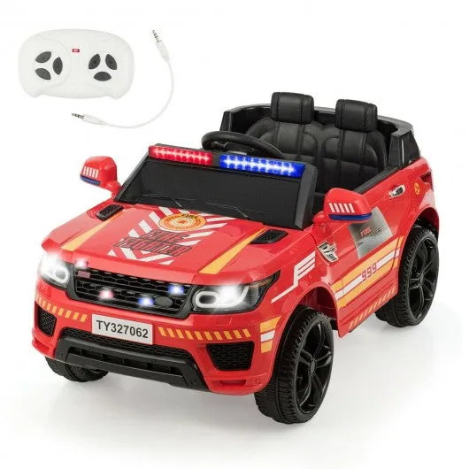 12V Kids Electric Bluetooth Ride On Car with Remote Control-Red