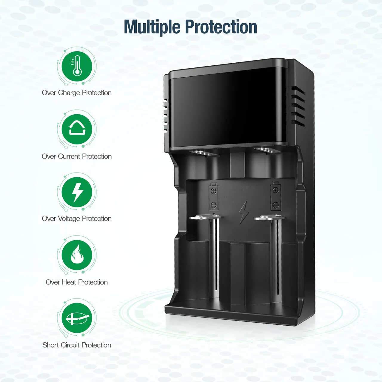 18650 Universal Battery Charger for 3.7V Li-Ion Batteries and AA AAA C D NI-MH NI-CD Batteries