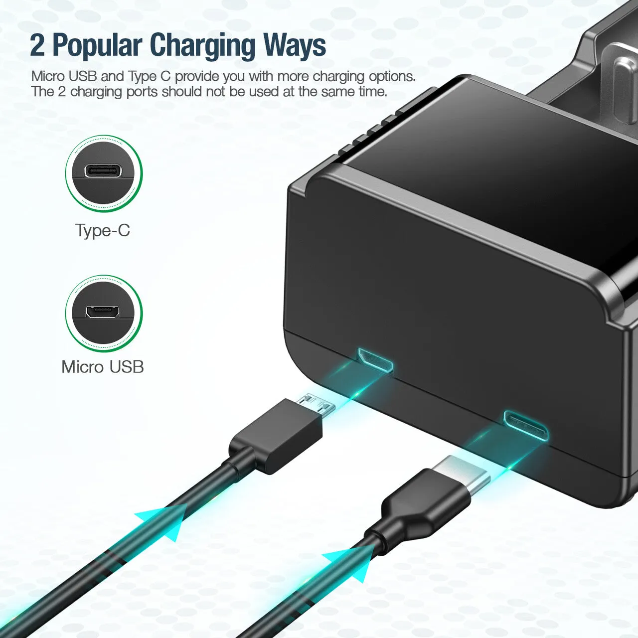 18650 Universal Battery Charger for 3.7V Li-Ion Batteries and AA AAA C D NI-MH NI-CD Batteries