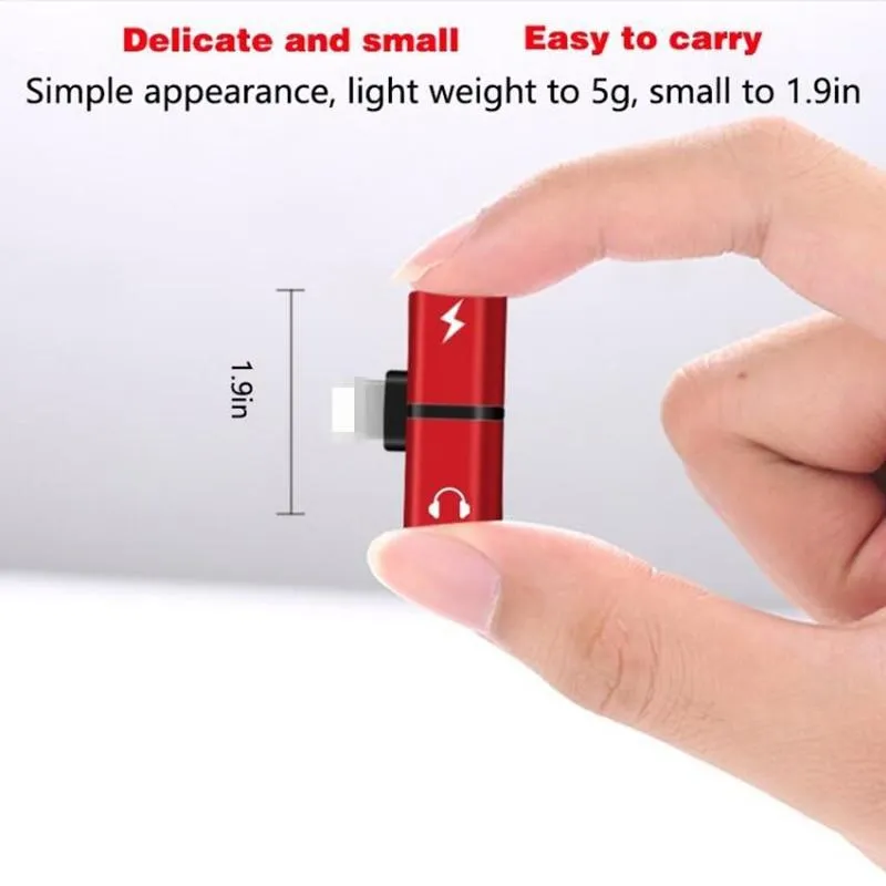 2 IN 1 Dual Audio fast Charging Adapter Splitter for iPhone