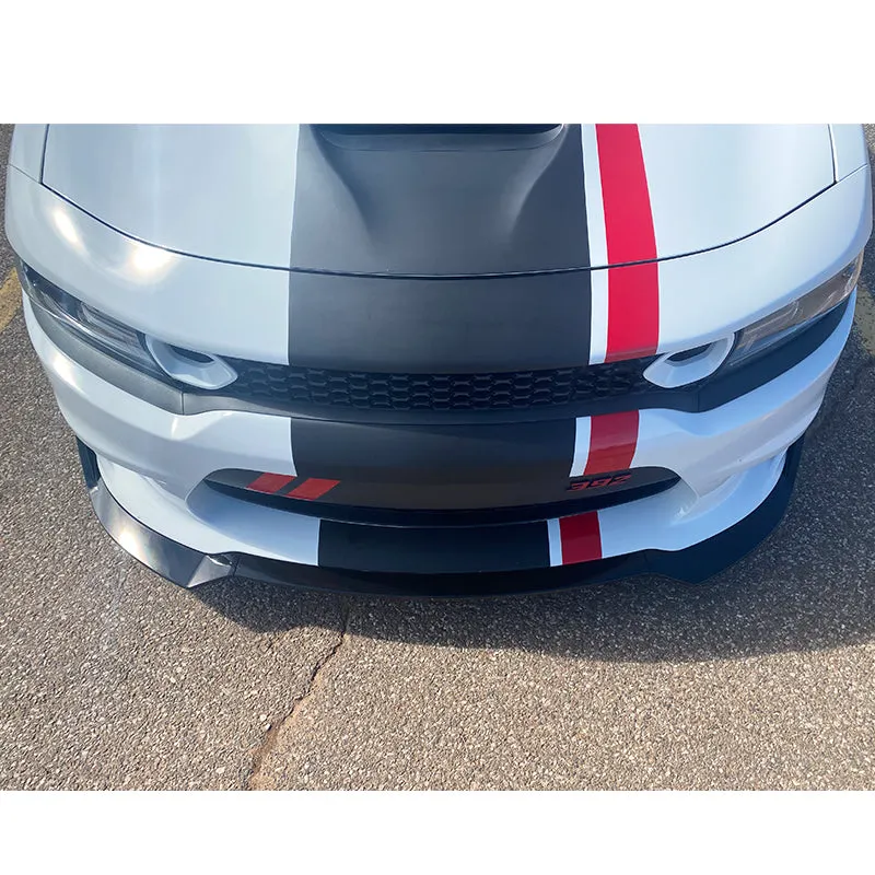 2015-2023 Dodge Charger SRT V1 Style  Front Bumper Lip 3PCS ABS