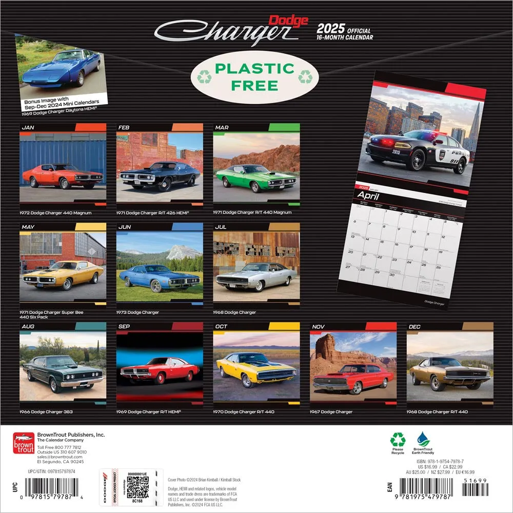 2025 Dodge Charger Wall Calendar (Online Exclusive)