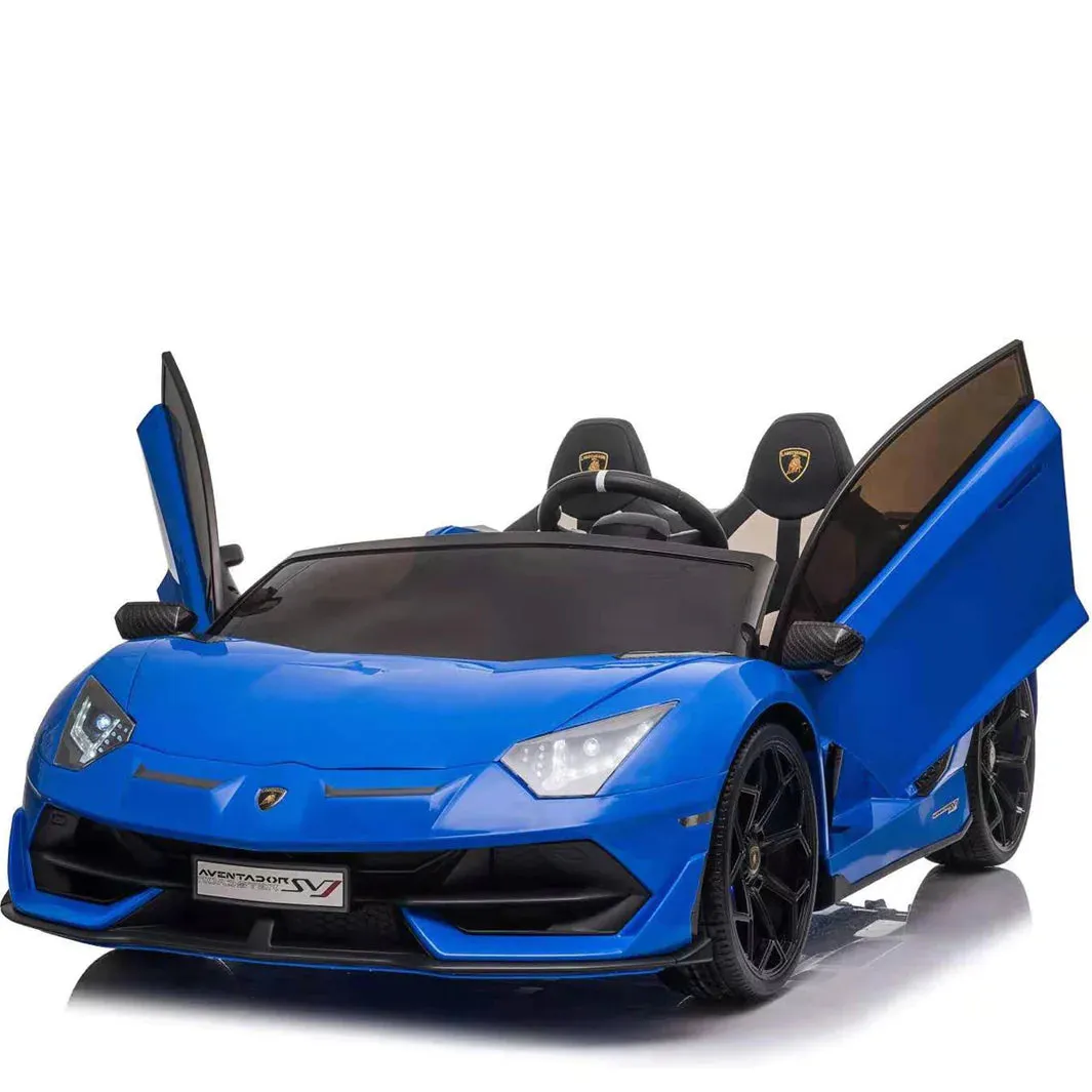 2025 Licensed 24V Lamborghini Aventador SVJ | 2 Seater Ride-On Upgraded | Drift Function | Rubber Tires | Leather Seats | Remote