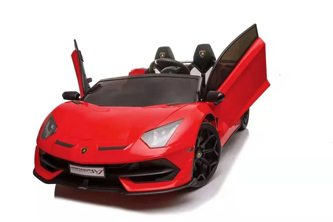 2025 Licensed 24V Lamborghini Aventador SVJ | 2 Seater Ride-On Upgraded | Drift Function | Rubber Tires | Leather Seats | Remote