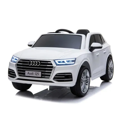 2025 Licensed Audi Q5 Upgraded 12V Ride On Car For Kids | Leather Seat | Rubber Wheels | 12V | 1 Seater | LED Lights | Remote | Ages 1-6 |