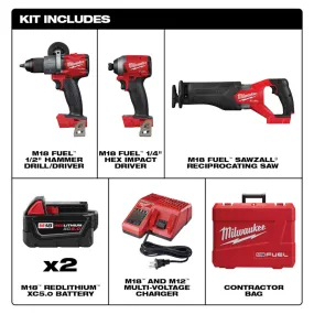 2998-23 Milwaukee M18 FUEL 3pc Combo Kit