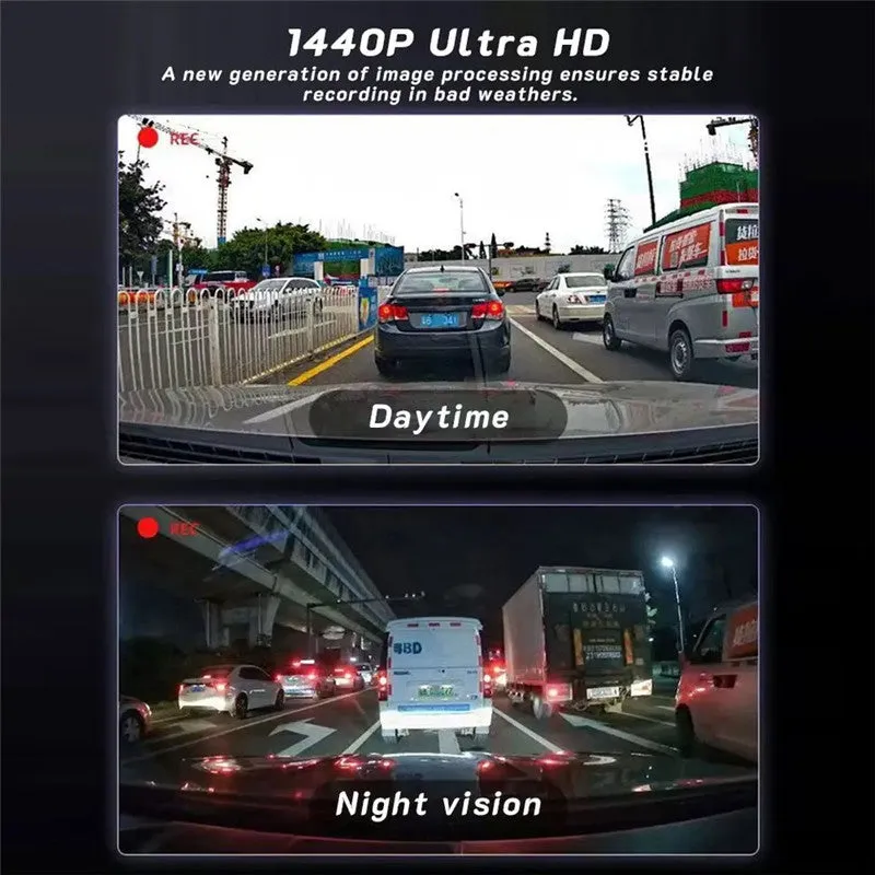 360° Dual View Car Dash Camera with 32GB Card