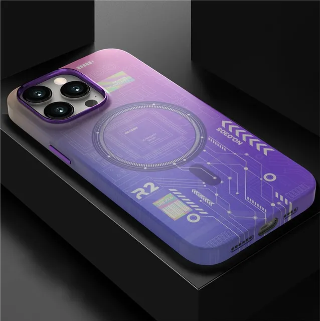 3D Luminous Painting Magnetic Phone Case For iPhone