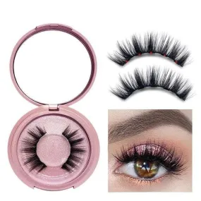 3D Magnetic Eyelashes - Reusable and Lightweight Lashes with Mirror With Eyeliner (No Glue Needed)