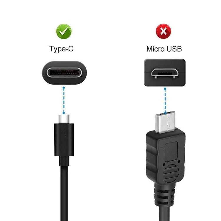 45W Compact USB-C Power Adapter with Type-C Charging Cable for Laptops - US Plug