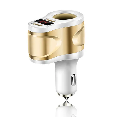 5V 3.1A Dual USB Car Charger / Glass Breaker For iPhone iPad Samsung 12V-24V Car Cigarette Lighter Socket Adapter Charger