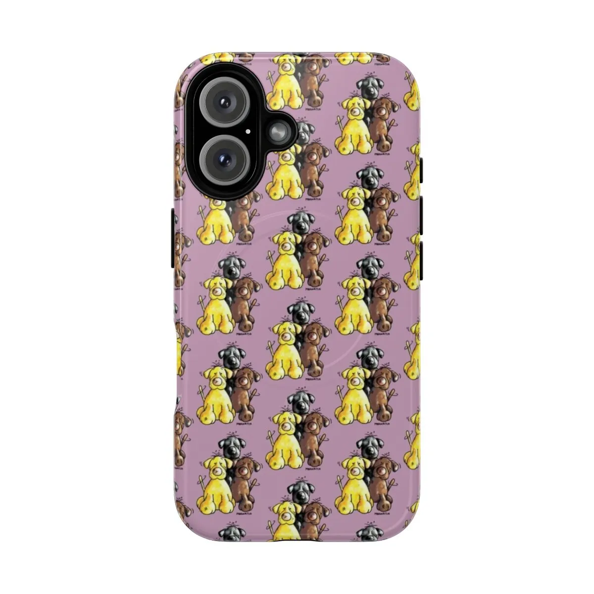 Adorable Labrador Retriever Phone Case with Magnetic Closure