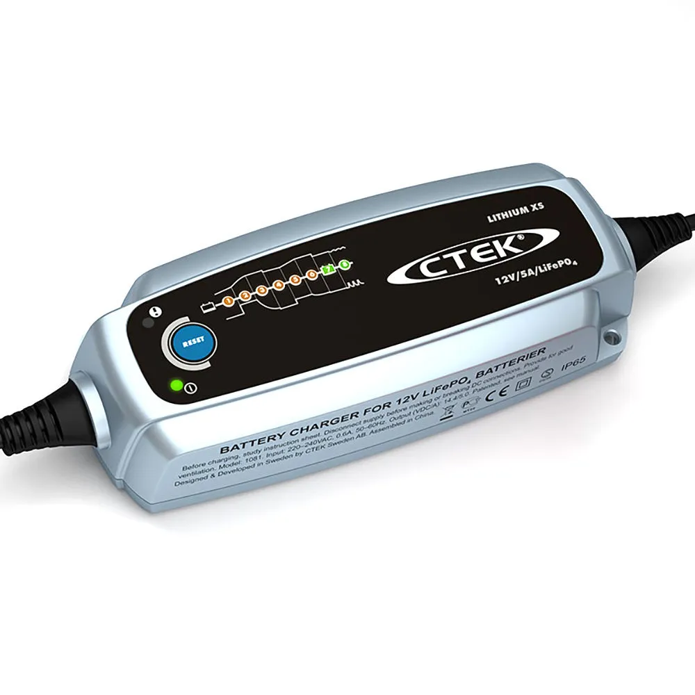 Advanced 12V 5A LiFePO4 Battery Charger, 8-Step, IP65 - CTEK