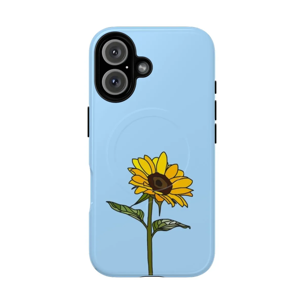 Aesthetic Sunflower Phone Case with Tough Magnetic Design