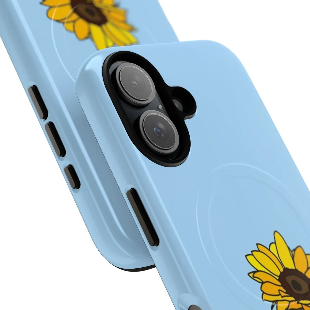 Aesthetic Sunflower Phone Case with Tough Magnetic Design