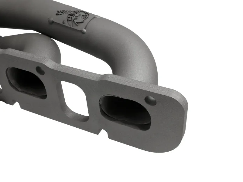 AFE Twisted Steel Shorty Headers (Titanium Ceramic): 300 / Challenger / Charger 6.4L 392 & 6.2L Hellcat 2015 - 2023