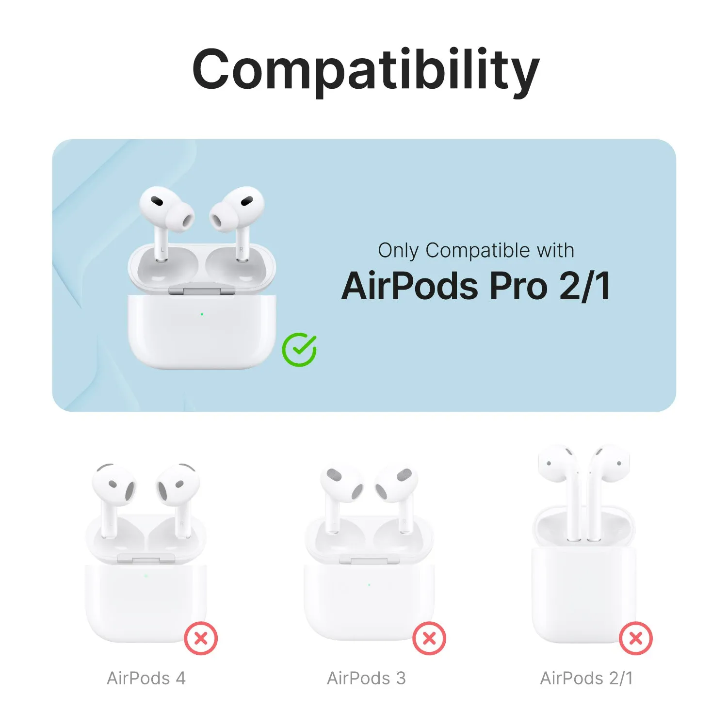 AirPods Pro (Gen 2/1) - Waterproof Case   Carabiner