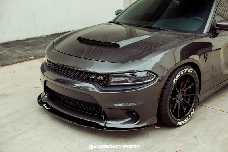 Anderson Composites Demon Carbon Fiber Hood: Dodge Charger 2015 - 2023 (All Models)