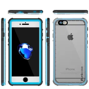 Apple iPhone SE (4.7") Waterproof Case, PUNKcase CRYSTAL Light Blue  W/ Attached Screen Protector  | Warranty