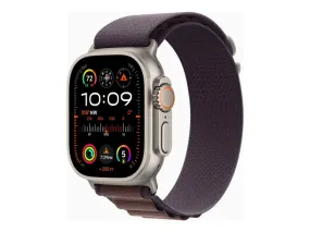 Apple Watch Ultra 2 - 49 Mm - Titanium - Smart Watch With Alpine Loop - Textile - Indigo - Band Size: M - 64 Gb - Wi-Fi,