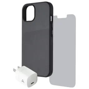 Axessorize Essential Bundle Case   Screen   Charger for Apple iPhone 14 - Black