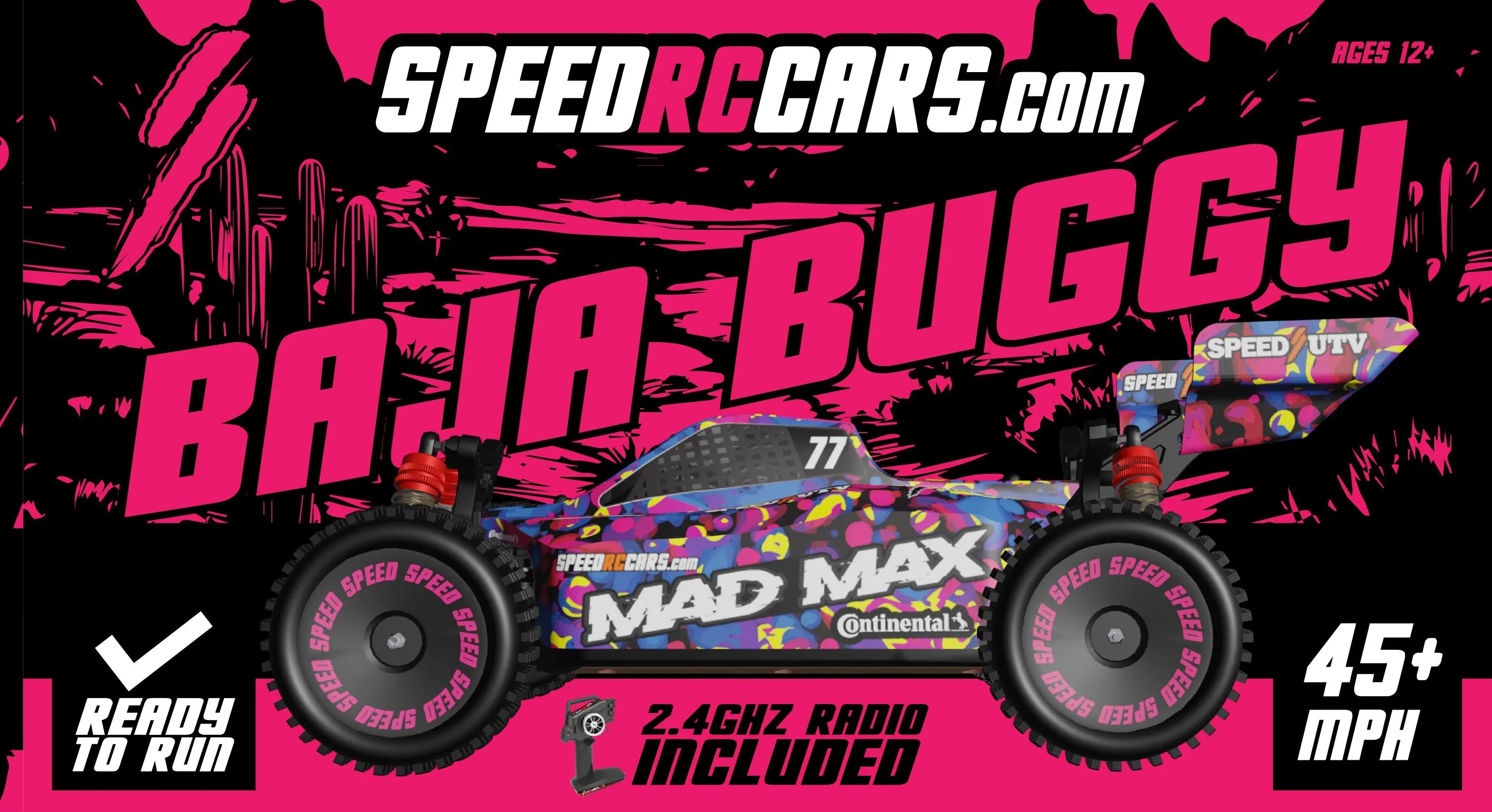 BAJA BUGGY MAX GORDON 1/18 SCALE BRUSHLESS