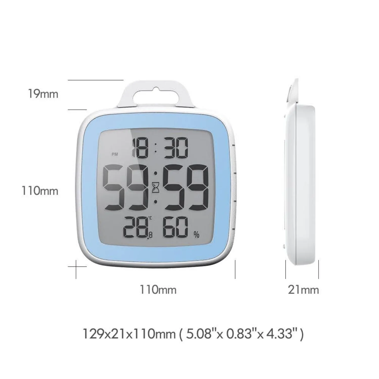 BALDR Digital Shower Clock with Timer