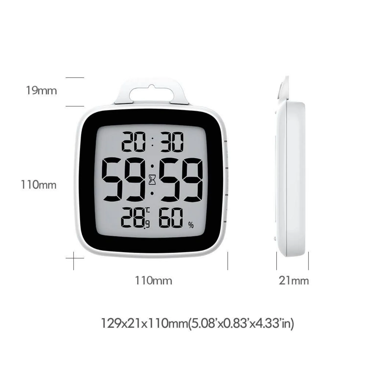 BALDR Digital Shower Clock with Timer