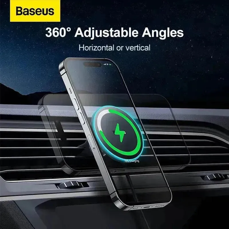 Baseus 40W Magnetic Car Wireless Charger Phone Stand