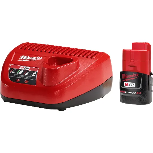 Battery Charger - Milwaukee M12™ 2.0 Starter Kit, 48-59-2420