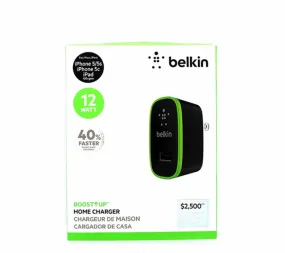 Belkin 12 Watt Boost Up Home Charger Adapter Black