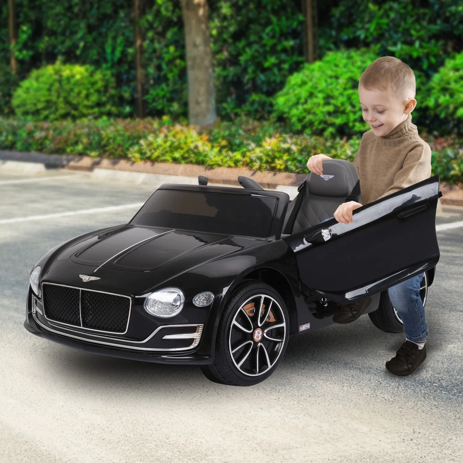 Bentley Exp 12 Electric Kids Ride On Car with Remote, MP3 - Black