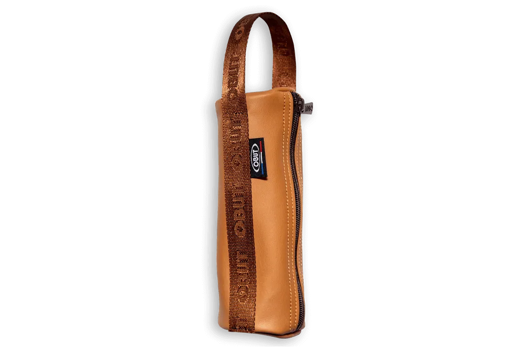 BOCCE LEATHER CASE OBUT 3 BALLS CAMEL