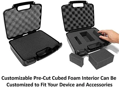 CASEMATIX Microphone Hard Case Compatible with Audio Technica ATR2500x, ATR2100X, AT2035, AT2020, ATR2100 USB, AT2031, ATR2500, AT2050, AT2022 & More