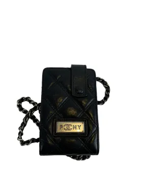 Chanel Black Leather IPod Case