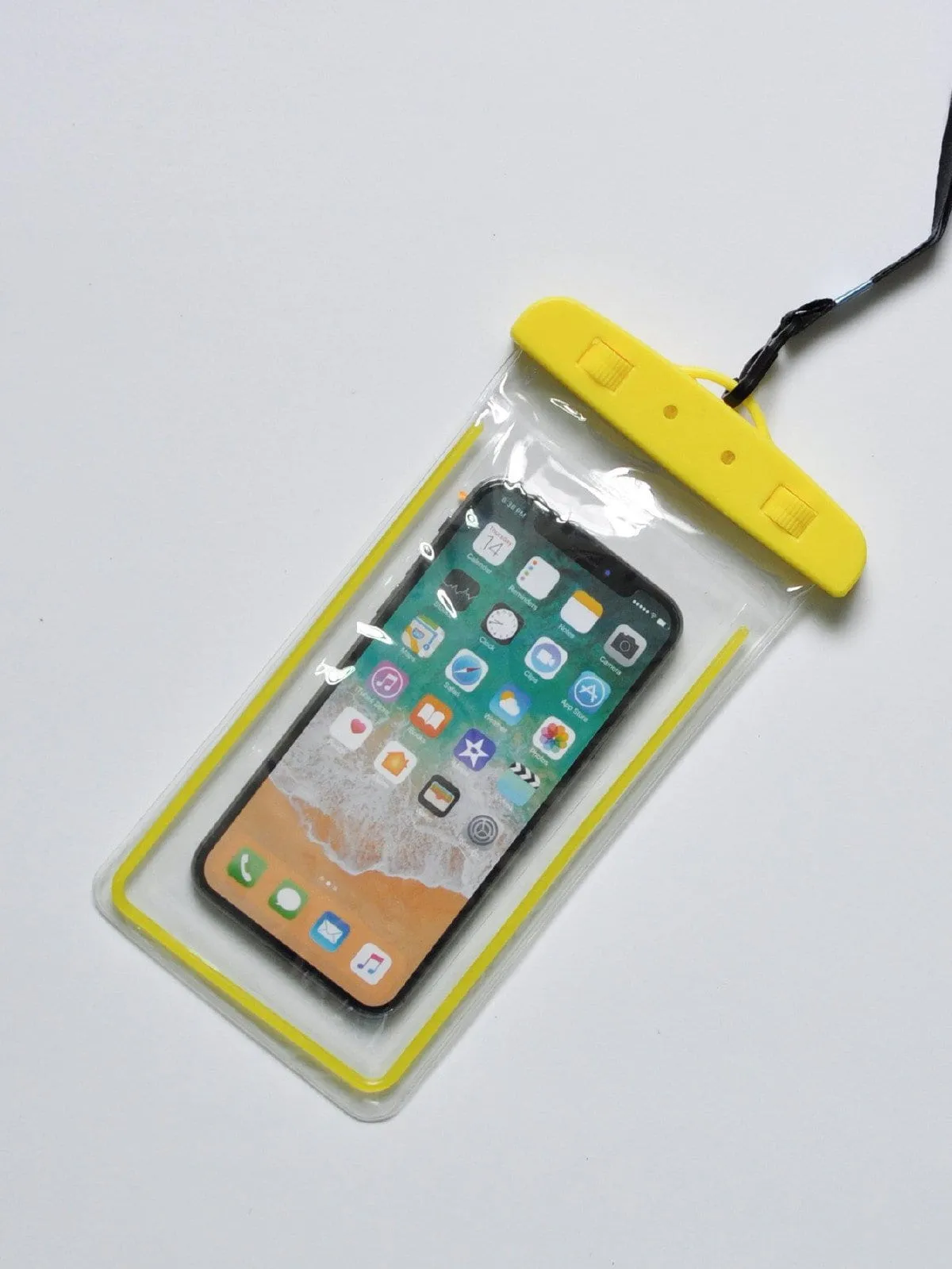 Clear waterproof phone pouch case