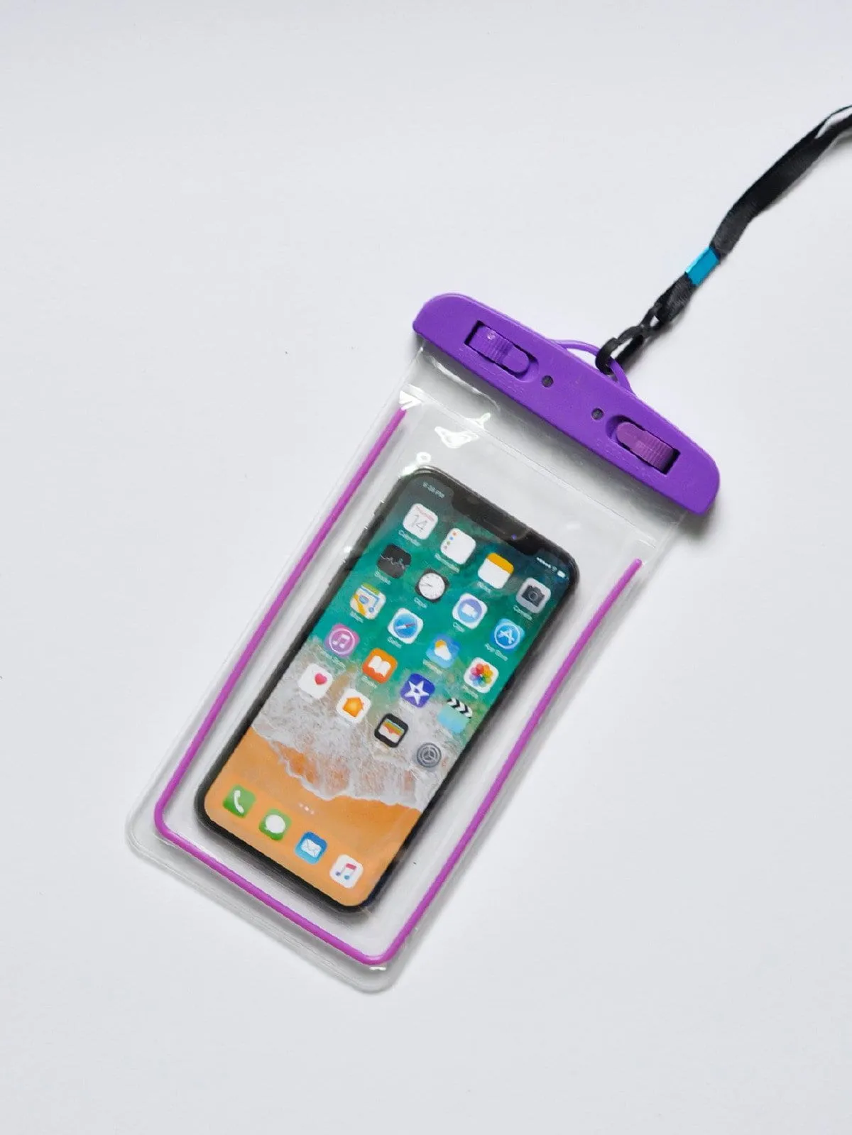 Clear waterproof phone pouch case