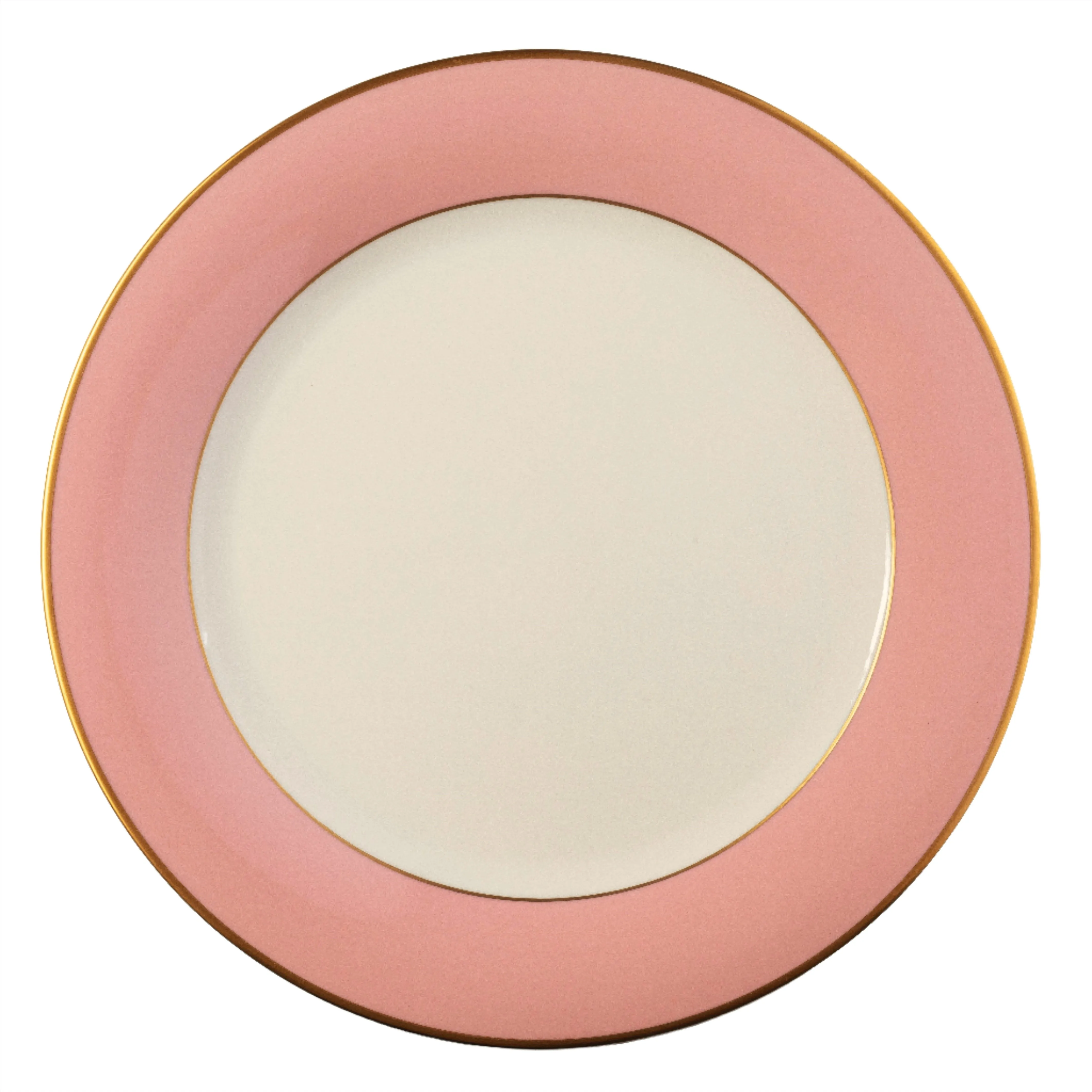 ColorSheen Pink Charger - Gold