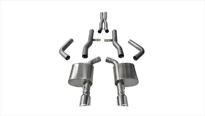 Corsa Xtreme Exhaust System (Polished): Chrysler 300C / Dodge Charger 6.2L & 6.4L Hemi 2015 - 2024