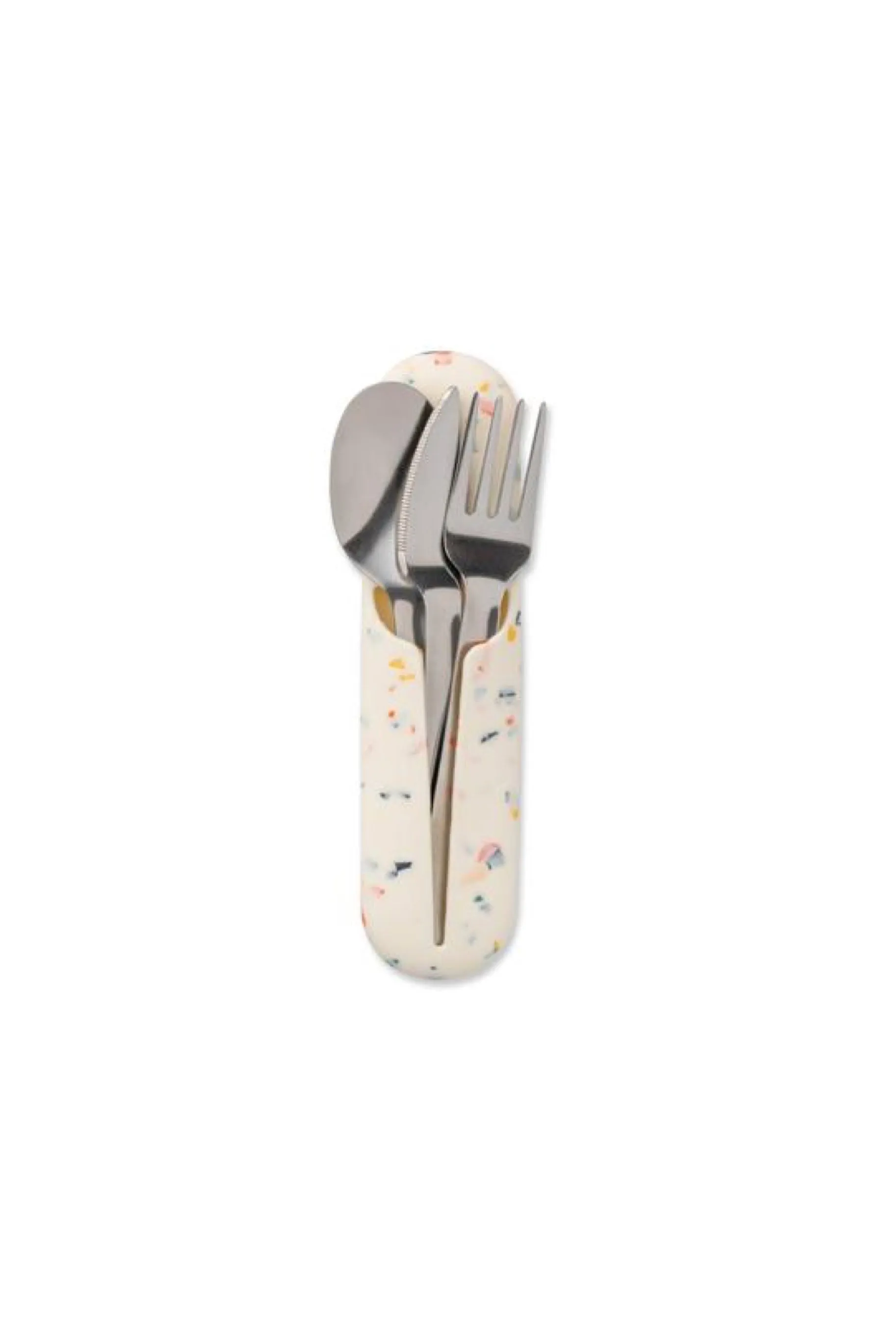 Cream Terrazzo Reusable Utensils