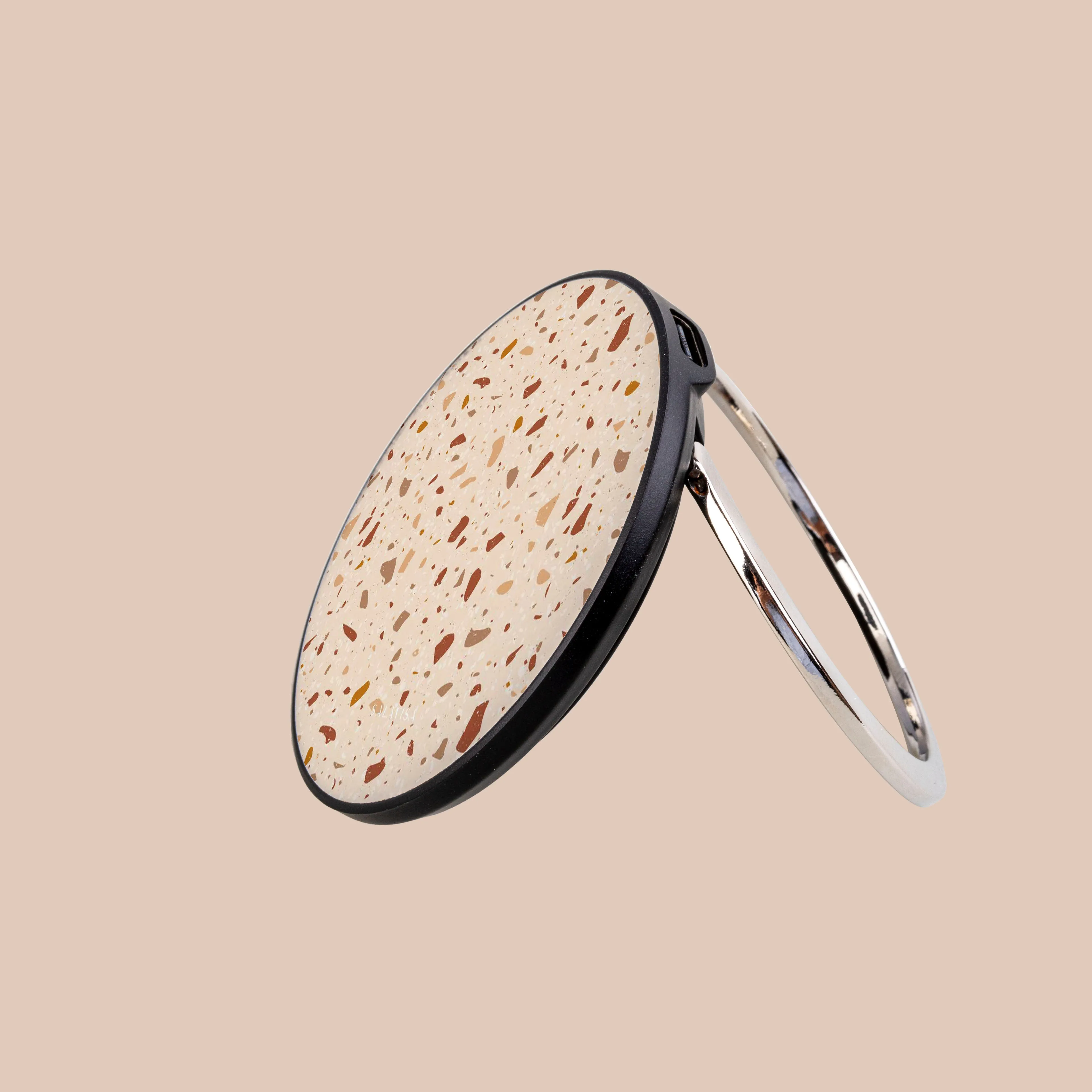 Cream Terrazzo Wireless Charger