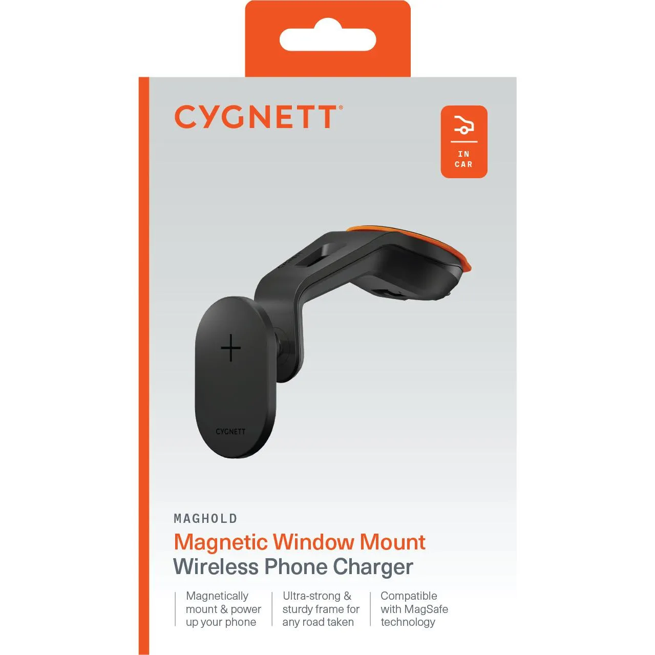 Cygnett MagHold Car Window Magnetic Wireless Phone Charger