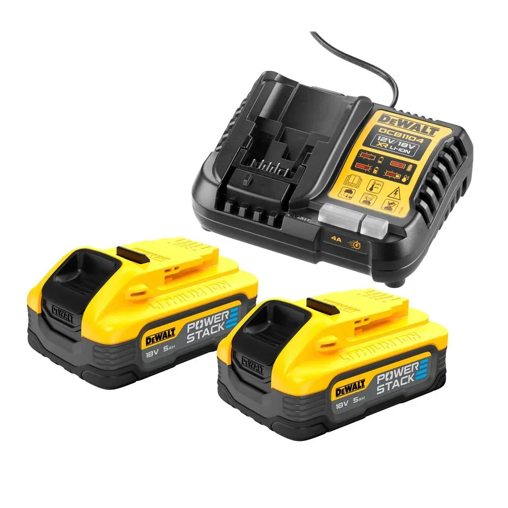 DeWalt | Battery Kit 5,0Ah POWERSTACK™ DCB1104H2-QW