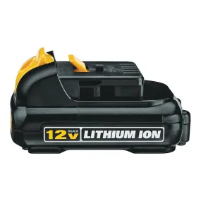 DeWALT DCB127/DCB120 Compact Battery Pack, 12 V Battery, 1.5 Ah, 40 min Charging