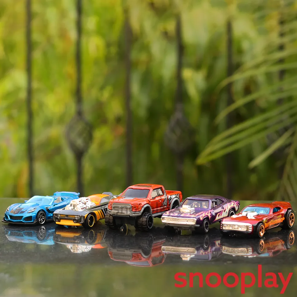 Diecast Hotwheels Horsepower - Pack of 5 Cars