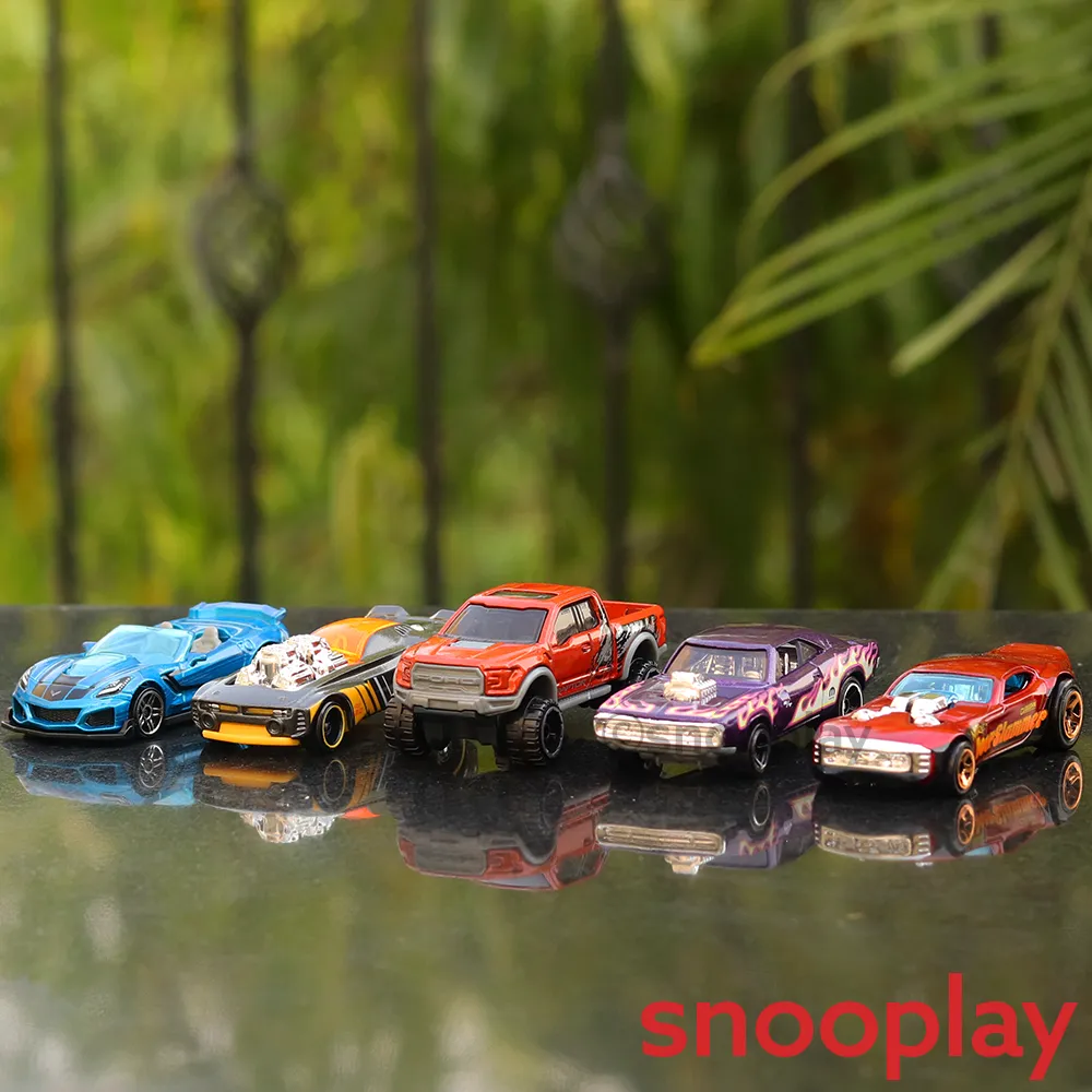 Diecast Hotwheels Horsepower - Pack of 5 Cars